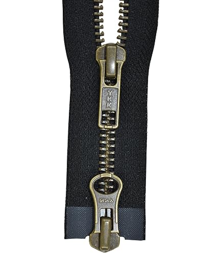 YKK Reißverschluss 2-Wege Teilbar – 60 Cm, Olivgrün, Metallzähne