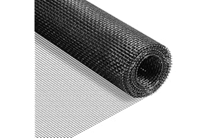 REDTRON moskitiera z włókna szklanego 1,2 x 2,5 m, siatka przeciw owadom z możliwością cięcia, odpowiednia do wielu drzwi i okien, zamiennik moskitiery przeciw komarom i kotom, czarny