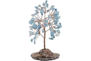 Mina Heal Albero d'argento di cristallo per la guarigione dei Chakra Feng Shui Fortune Buona Fortuna Ricchezza e prosperità