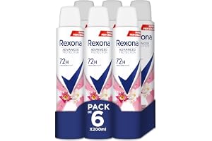 Rexona - Deodorant Advance Protection Bright Bukett 72 h för kvinnor 200 ml - 6-pack