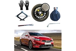 ‎D'ANGELO 1988 Notrad 16" kompatibel mit Kia Ceed/Ceed Sportwagon mit Wagenheber, Schlüssel, Handschuhe und Tasche