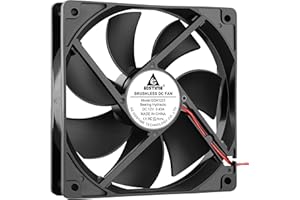 GDSTIME 120mm 12V Fan 2 Pin Hydraulic Bearing 120mm x 25mm 3000 RPM High Airflow Computer Case Cooling Fan PC Fans for Fridge PSU Server Chassis Cabinet
