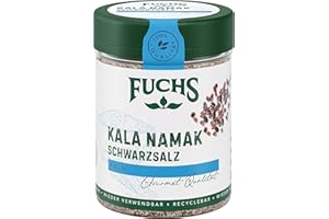 ‎FUCHS GEWÜRZE Fuchs Gewürze - Kala Namak - Schwarzsalz - Gewürzsalz für veganes Rührei - natürliche Zutaten - 100 g in wiederverwendbarer, recyclebarer Dose