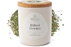 ‎POTLUCK GEWÜRZFREUNDE POTLUCK | Rührei Gewürz | Gewürzzubereitung im Keramiktopf | 30g | Vegan, glutenfrei und mit natürlichen Inhaltsstoffen