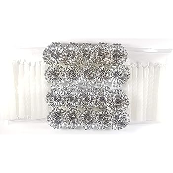 20 Metal Gold Clip On Candle Holders 20 White Spiral Candles On Christmas Tree New