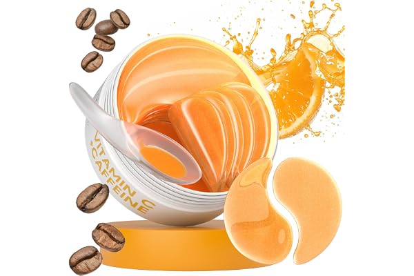 BLOOMORA Patch Yeux Anti Cernes - Masque Yeux avec Vitamine C et Caféine, Patch Anti Cernes, Eye Mask pour éclaircir et l'hydratation (30 paires)