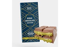 Seba Garden Dubai Chocolate Bar with Pistachio Cream – 120g | Made with Premium Belgian Chocolate | Artisan Treat Made in UK | Gourmet Gift Box