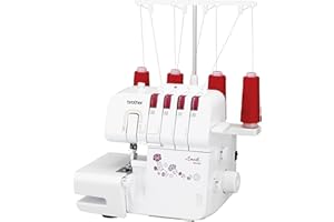 ‎BROTHER Brother M343D Overlock-Nähmaschine, 29 x 34 x 30 cm, Weiß / Rot