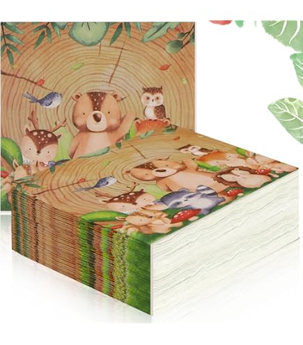 Tovaglioli Carta Tema Cane 100 Pezzi - 13x13 Pollici Per Feste Bambini | Decorazione Cuccioli - Foto 4