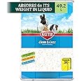 Kaytee Clean & Cozy Super Absorbent Paper Bedding for Cages, Hamster, Gerbil, Mice, Rabbit, Guinea Pig, 49.2 Litre, White