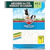 Kaytee Clean & Cozy Super Absorbent Paper Bedding for Cages, Hamster, Gerbil, Mice, Rabbit, Guinea Pig, 49.2 Litre, White