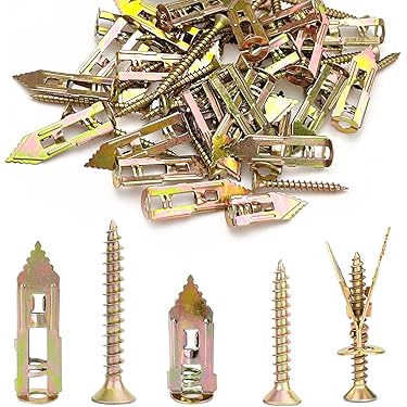 Kit 100 Tasselli Per Cartongesso 12x30mm Con Viti - Fissaggio Facile Senza Trapano - Foto 6