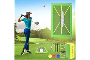 QUALIS Golf Training Mat For Swing Detection | Golf Swing Mat For Golf Practice | Perfect Golf Gifts For Golf Swing Training Aid | UK Based Brand