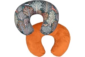 Winmany Federa per cuscino per allattamento al seno rimovibile per neonati con motivo carino per ragazze e ragazzi per allattamento al seno e al biberon