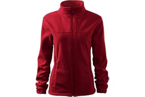DELUNO Damen Fleece-Jacke Outdoor, Pullover Fleece mit Reißverschluss - Neu - Schwarz Rot Blau Grau Weis - Size XS S M L XL XXL