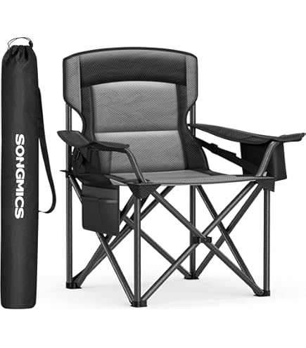 EVER ADVANCED Extra grote opvouwbare campingstoel voor volwassenen met