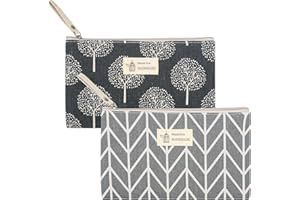 BNNRJIA Płócienne kosmetyczki, torby do makijażu z nadrukiem, przenośny podróżny organizer na przybory toaletowe do przechowywania kosmetyczki z zamkiem błyskawicznym na kosmetyki makijaż kobiety dziewczyny