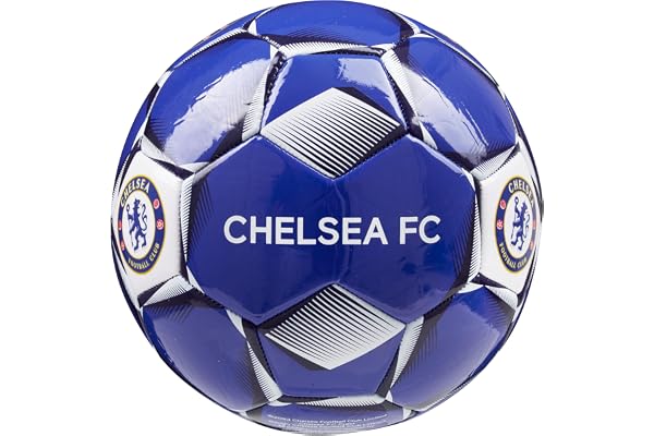 Chelsea F.C.Ballon de Foot Taille 3, 4 ou 5, Ballon Officiel du Club, Idée Cadeau pour Fan de Foot