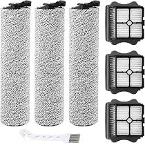 Kit Accessoires Pour Tineco IFloor Y2 - 2 Rouleaux Brosses + 3 Filtres HEPA + 1 Brosse Nettoyage