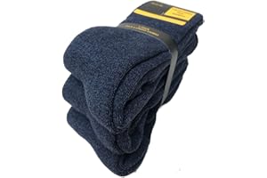 Dream Socks Lot de 3 ou 6 paires de chaussettes longues en polaire, thermiques, pour l’hiver, le ski, anti-froid, chaussettes à haute isolation thermique