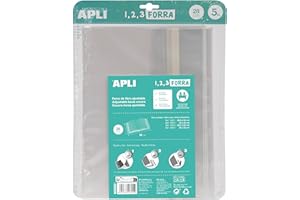 APLI 16955 Book Cover with Adjustable Flap Polypropylene 280mm