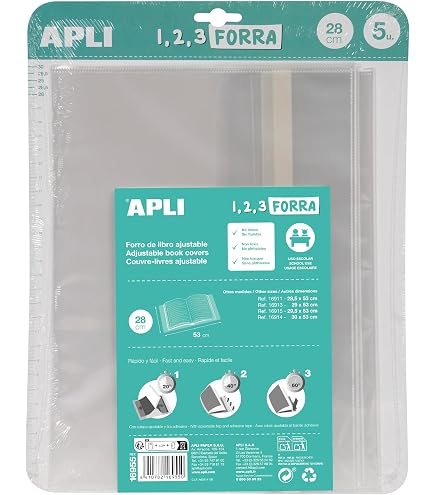 Lot De 10 Couvre-livres Transparents 29x53 Cm - Réglables, Auto-adhésifs, Imperméables - Pour Protéger Livres Et Cahiers Scolaires