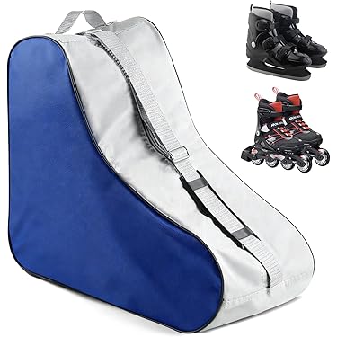 Sac De Patins à Roulettes, Sac De Patins à Glace à 3 Couches, Sac Respirant Pour Patins à Roues Alignées Avec Bandoulière Réglable, Poche Zippée, Sac