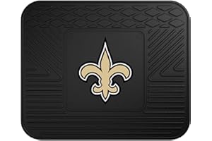 FANMATS - 9993 NFL New Orleans Saints Vinyl-Matte, 35,6 x 43,2 cm, Schwarz