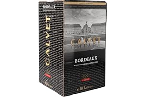 Calvet - Bordeaux AOP Vin Rouge - France - Bag in Box BIB 10L (1 x 10L)