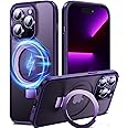 Chicfun Magnetic Stand for iPhone 13 Pro Case [Compatible with MagSafe Phone Case iPhone 13 Pro + Invisible Stand + NO.1 Military Shockproof] Protective Hard Matte Silicone Bumper iPhone 13 Pro Cover