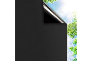 Mgood Pellicola oscurante per finestre, 100% protezione, anti-pieghe, statica, 30 x 120 cm