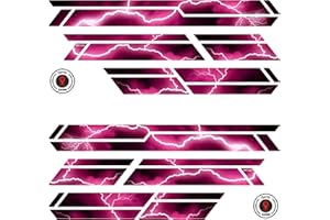BIKE-label Lot de 12 autocollants XL pour cadre de vélo électrique Rose Thunder X400129VA