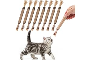 XiangJunly Matatabi patyczki do żucia dla kotów, 8 sztuk, zabawki do pielęgnacji zębów, dla kotów, do czyszczenia zębów, dla kotów, do czyszczenia zębów, 8 sztuk