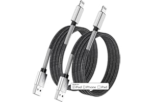 JEENEK iPhone Ladekabel 3M, 2Pack Lang USB A to Lightning Kabel Original, 3m Apple Schnellladung Ladekabel für Apple iPhone 14 Pro Max/13/12 Mini/11/XS/XR/X/8 Plus/7/6s/6/5S/5, iPad