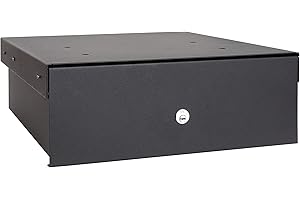 Arregui 22100-S1 - Safe Box for Hidden Installation on The Base of The Kitchen Cupboard, 19L, 410 x 148 x 450mm, Black.