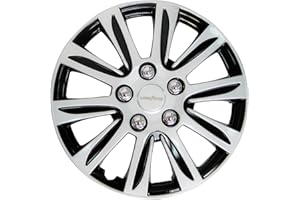 Goodyear kołpaki Laredo, 16 cali, ze specjalnego tworzywa sztucznego ABS, odporne na uderzenia, dwuwarstwowy lakier metaliczny, możliwość lakierowania, czarno-srebrne, 4 sztuki