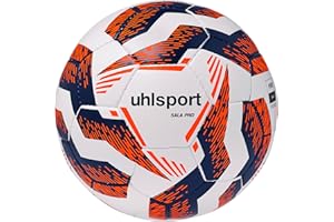 ‎UHLSPORT uhlsport Hallen-Fußball Futsal-Ball - Sala Pro - Größe 4, weiß/Marine/Fluo orange
