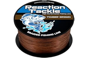 Reaction Tackle Braided Fishing Line - Pro Grade Power Performance for Saltwater Or Freshwater - Colored Diamond Braid for Extra Visibility