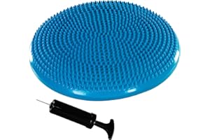 MOVIT Coussin d'assise à Balle Dynamic Seat avec Pompe, 33 cm ou 38 cm, Choix de Couleur, Coussin d'air à Picots Coussin d'équilibre