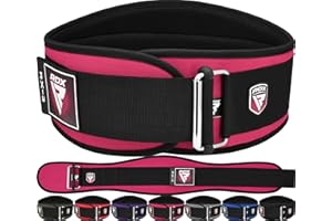 RDX 6.5” Gimnasio Cinturón Musculacion Levantamiento de Pesas, Soporte Lumbar Acolchado, Entrenamiento Peso Belt para Halterofilia Powerlifting Fitness Gym Casa Ejercicio, Hombre Mujeres