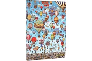 PAPERBLANKS 2026 Balloon Festival (Pierre the Maze Detective) Midi 18-month Horizontal Softcover Flexi Dayplanner 2025-2026 (Elastic Band Closure)