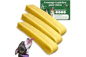 STANLEY GIBBS Lot 3 Friandises Naturelles au Fromage de Yak pour Chien, Chiot, Chiens Os à mâcher, Himalaya mastication Durable Jouet Occupation Longue durée Soin Dentaire Faible en Calories réduit Stress Taille XL