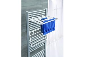 Jumbo Séchoir à Linge pour Sèche-Serviettes, 51 x 36 cm avec 3 m d'Étendage