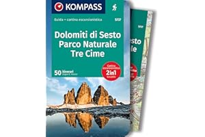 KOMPASS guida escursionistica Dolomiti di Sesto, Parco Naturale Tre Cime, 50 itinerari: cartina escursionistica, Download gratuito dei dati GPX