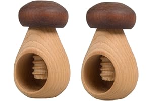 TIMTINA Cascanueces con mecanismo de tornillo, de la marca Hofmeister Holzwaren, madera, marrón, 2 unidades