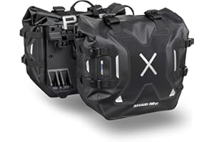 SHAD wasserdichte Satteltaschen Terra TR30 – IPX6 wasserdichte Abenteuer-Seitentaschen, 60L Kapazität, Doppelverriegelungssystem – Kompatibel mit 3P & 4P System, entworfen in Barcelona