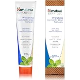 Himalaya Botanique Whitening Toothpaste - All Natural Fluoride Free SLS, Gluten &amp; Carrageenan Free - Removes Plaque, Bad Brea