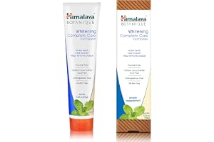 Himalaya Botanique Whitening Simply Peppermint Tandkräm | Förebygger bakterier och förbättrar mun- och tandhälsan | Stärker tänderna