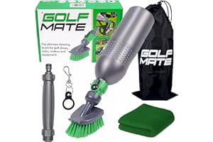 MUD MATE Golf Mate - Ultimate Cleaning Kit for Golf Shoes, Clubs & Outdoor Gear - Easy-to-Use, Garden Hose Compatibility - Heavy-Duty 500ml Bottle, Waterproof Bag & Microfiber Cloth