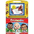 Cocomelon Read & Doodle - Learning resources for kids, a magnetic drawing pad, an easy-to-use pen, 22-page board book for reading and drawing